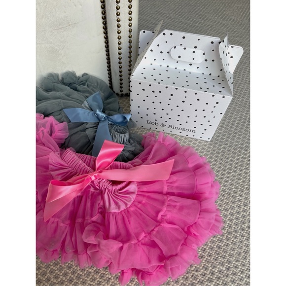 💥Bob & Blossom💥 FUCHSIA & SLATE GREY Baby Tutu - Picture 1 of 13